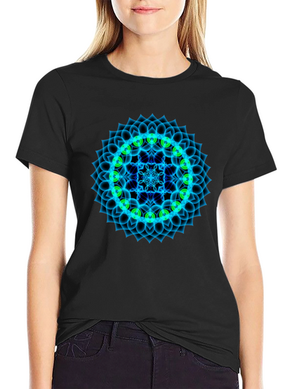 Camiseta Negra Mandala Chakra