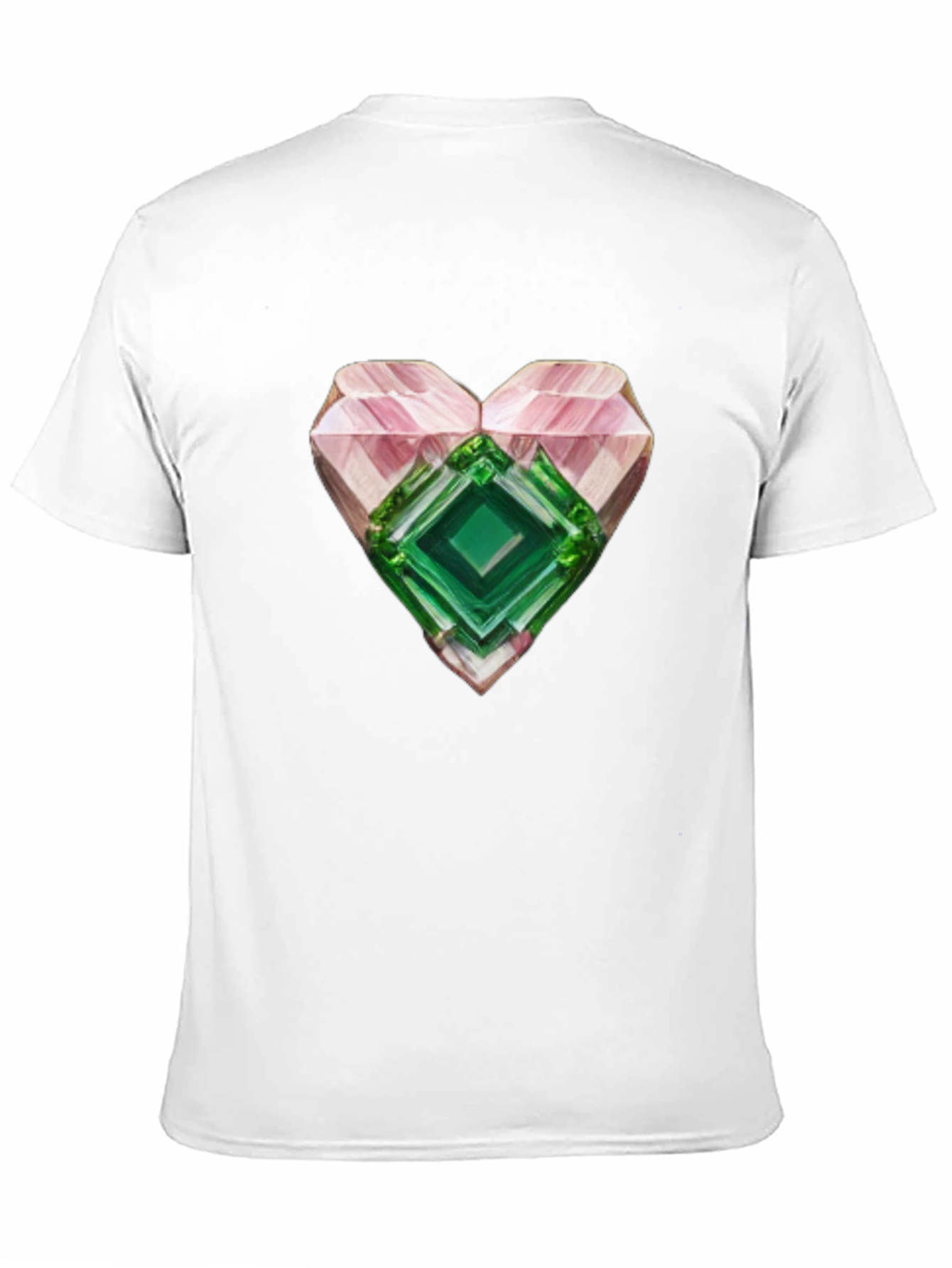 Camiseta Negra con Corazón de Cristal