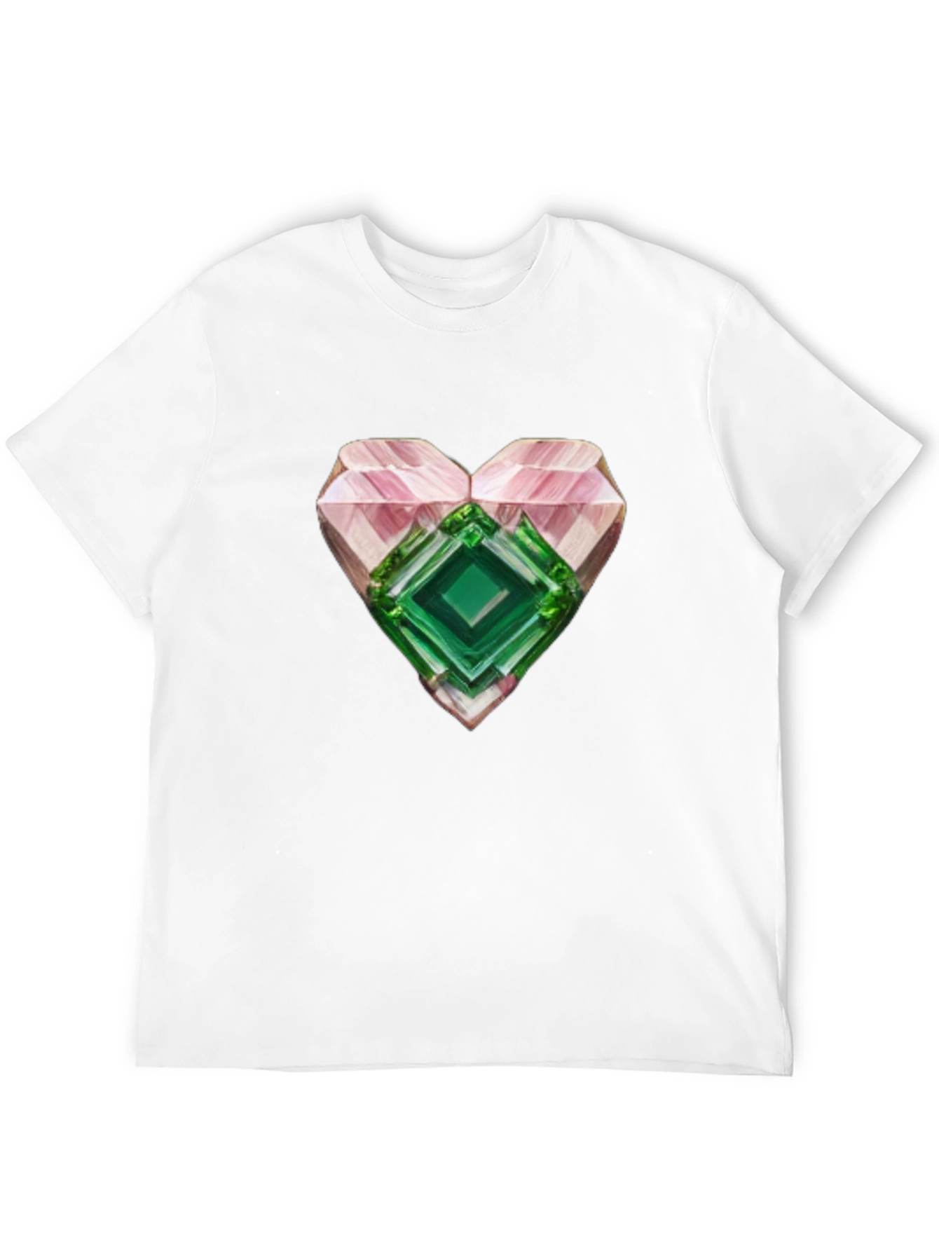 Camiseta Negra con Corazón de Cristal