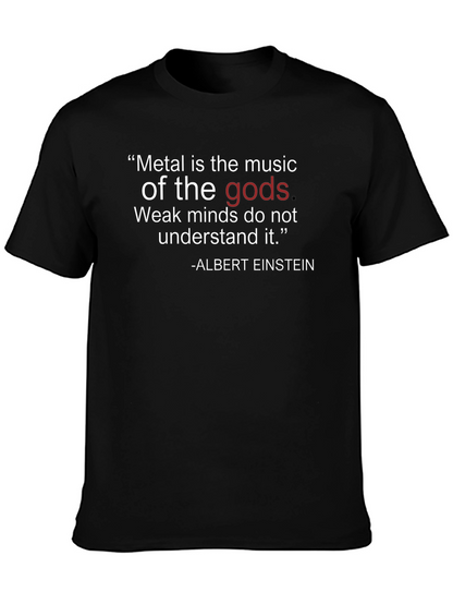 Camiseta Negra Metal es la música de los dioses