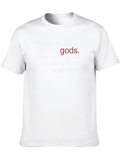 Camiseta Negra Metal es la música de los dioses