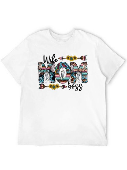 Camiseta Mujer Maravilla: Esposa Mamá y Jefa