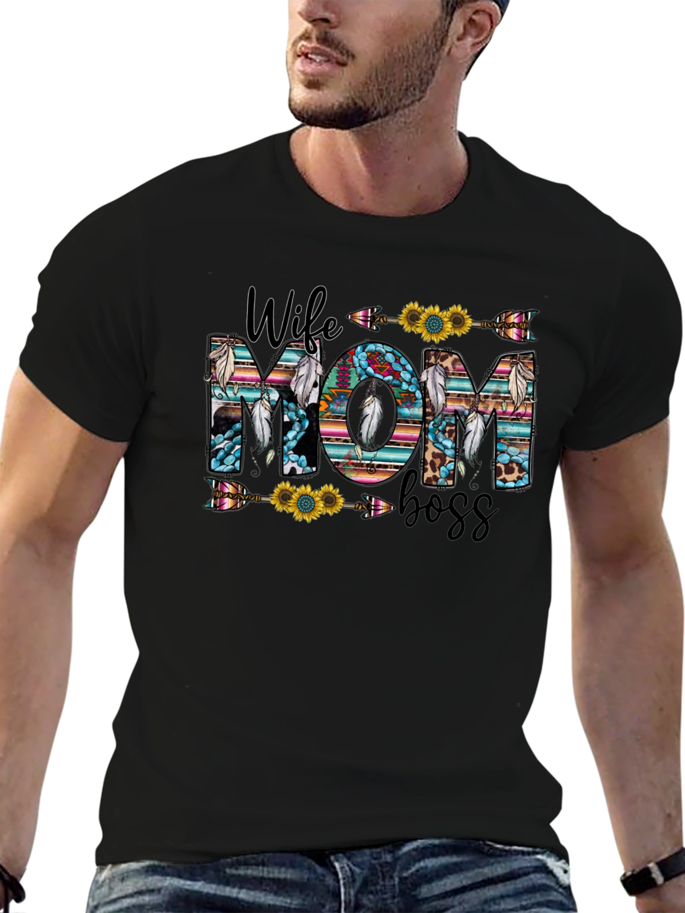 Camiseta Mujer Maravilla: Esposa Mamá y Jefa