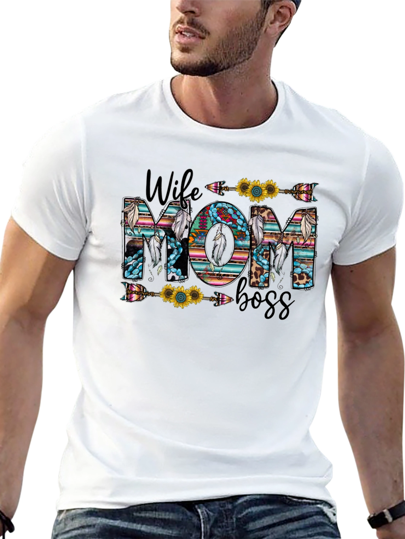 Camiseta Mujer Maravilla: Esposa Mamá y Jefa