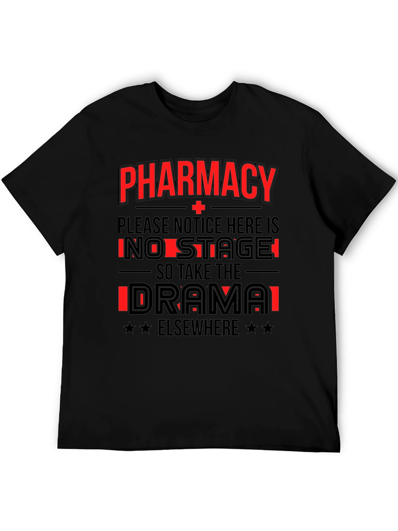 Camiseta Negra Pharmacy - No Drama