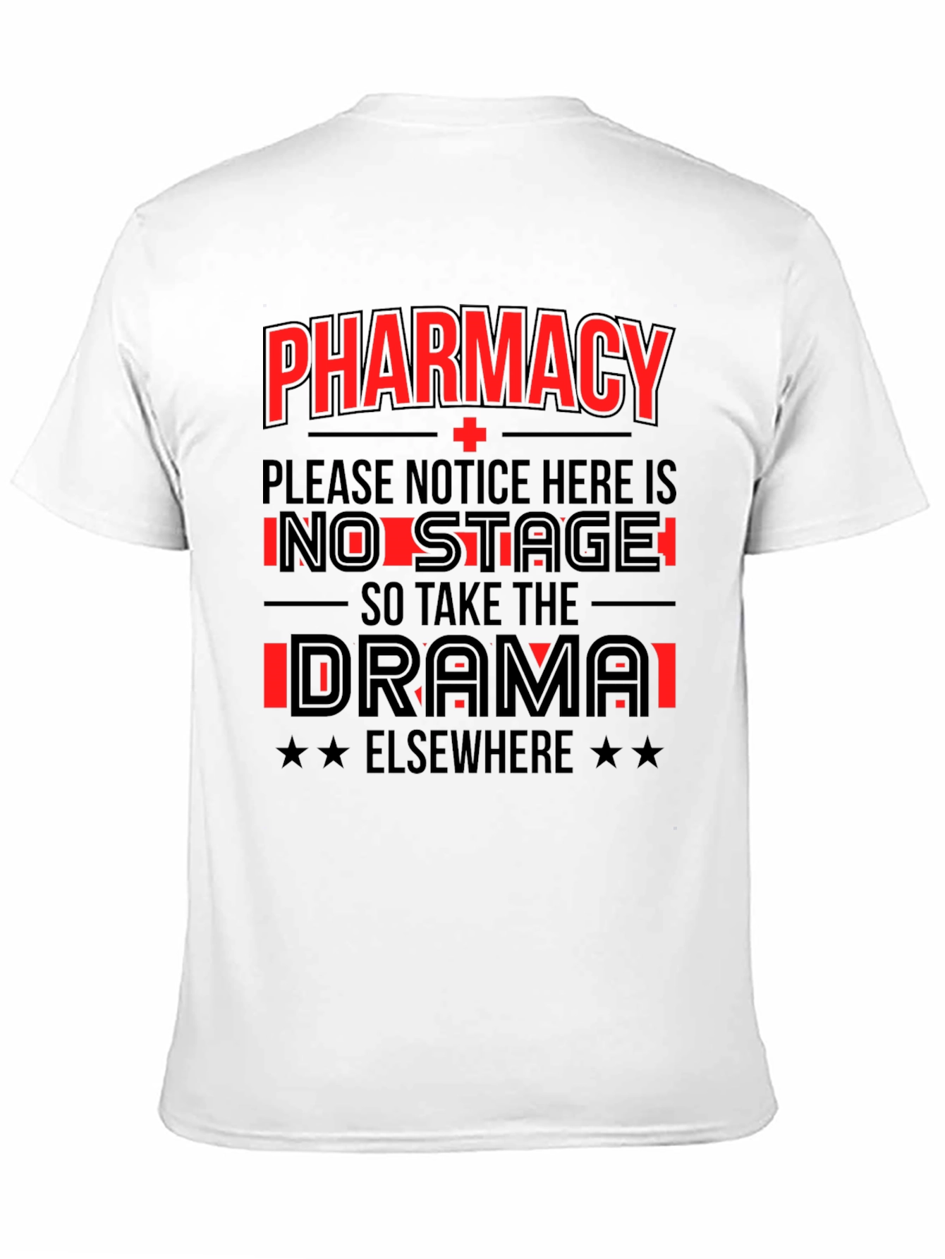 Camiseta Negra Pharmacy - No Drama