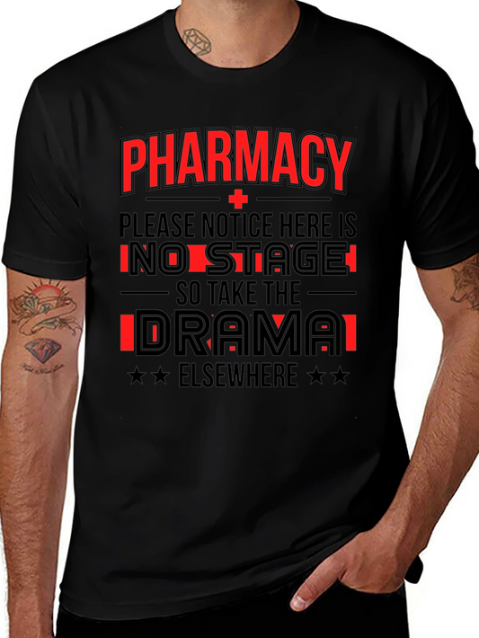 Camiseta Negra Pharmacy - No Drama