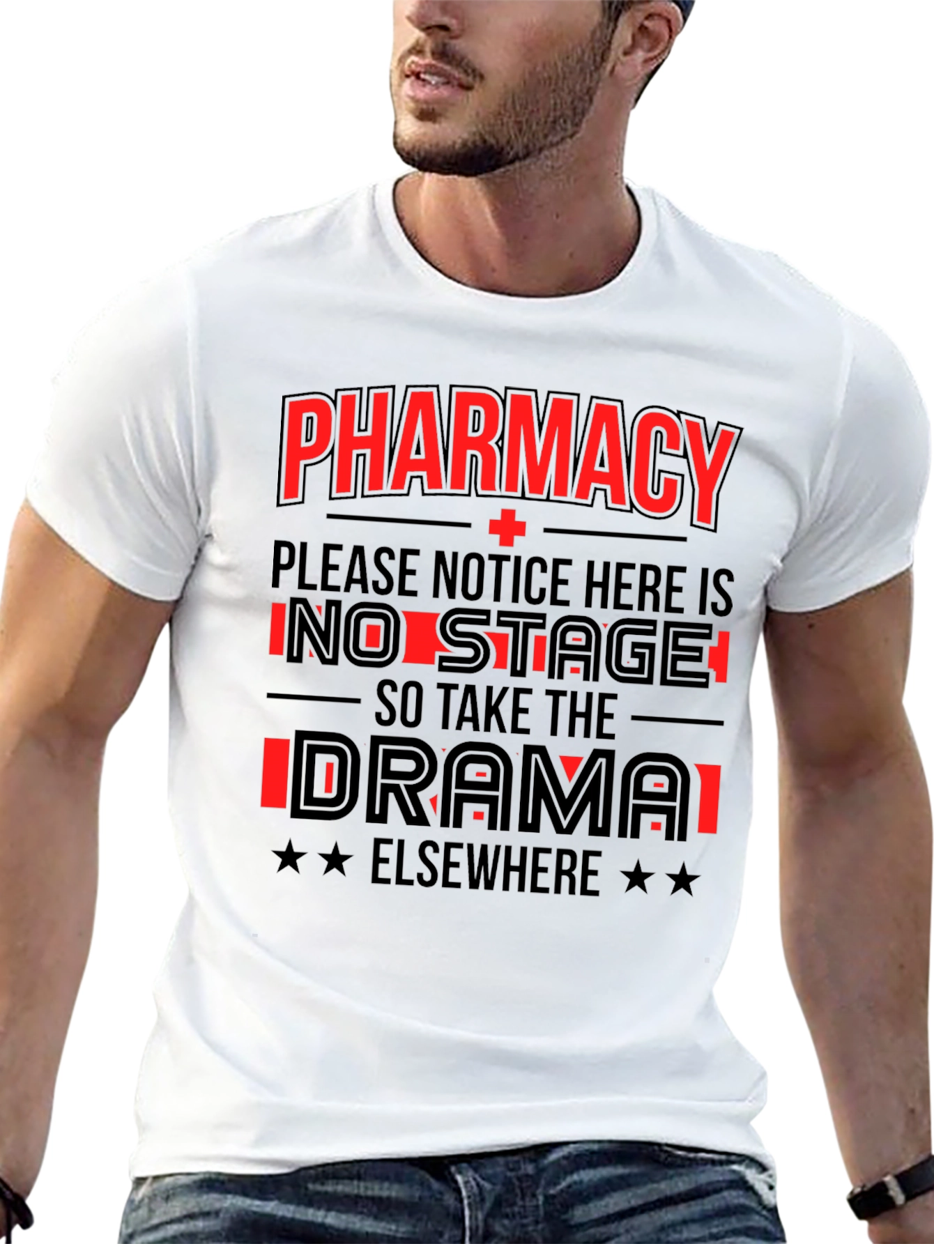 Camiseta Negra Pharmacy - No Drama
