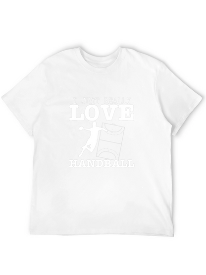 Camiseta Negra con Diseño de Balonmano