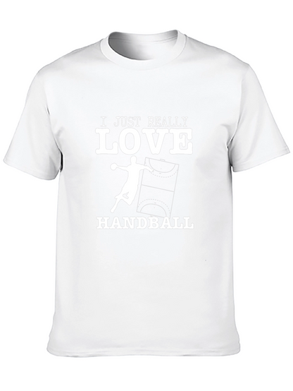 Camiseta Negra con Diseño de Balonmano
