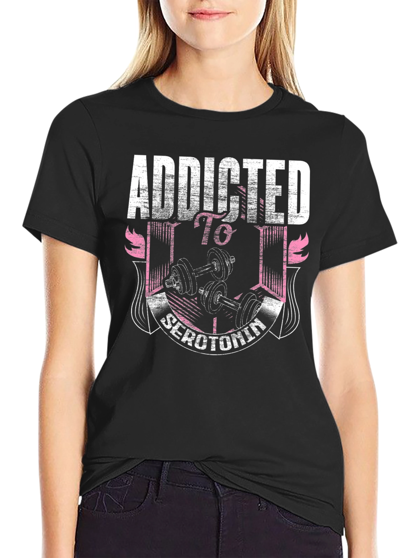 Camiseta Negra Adicto a la Serotonina