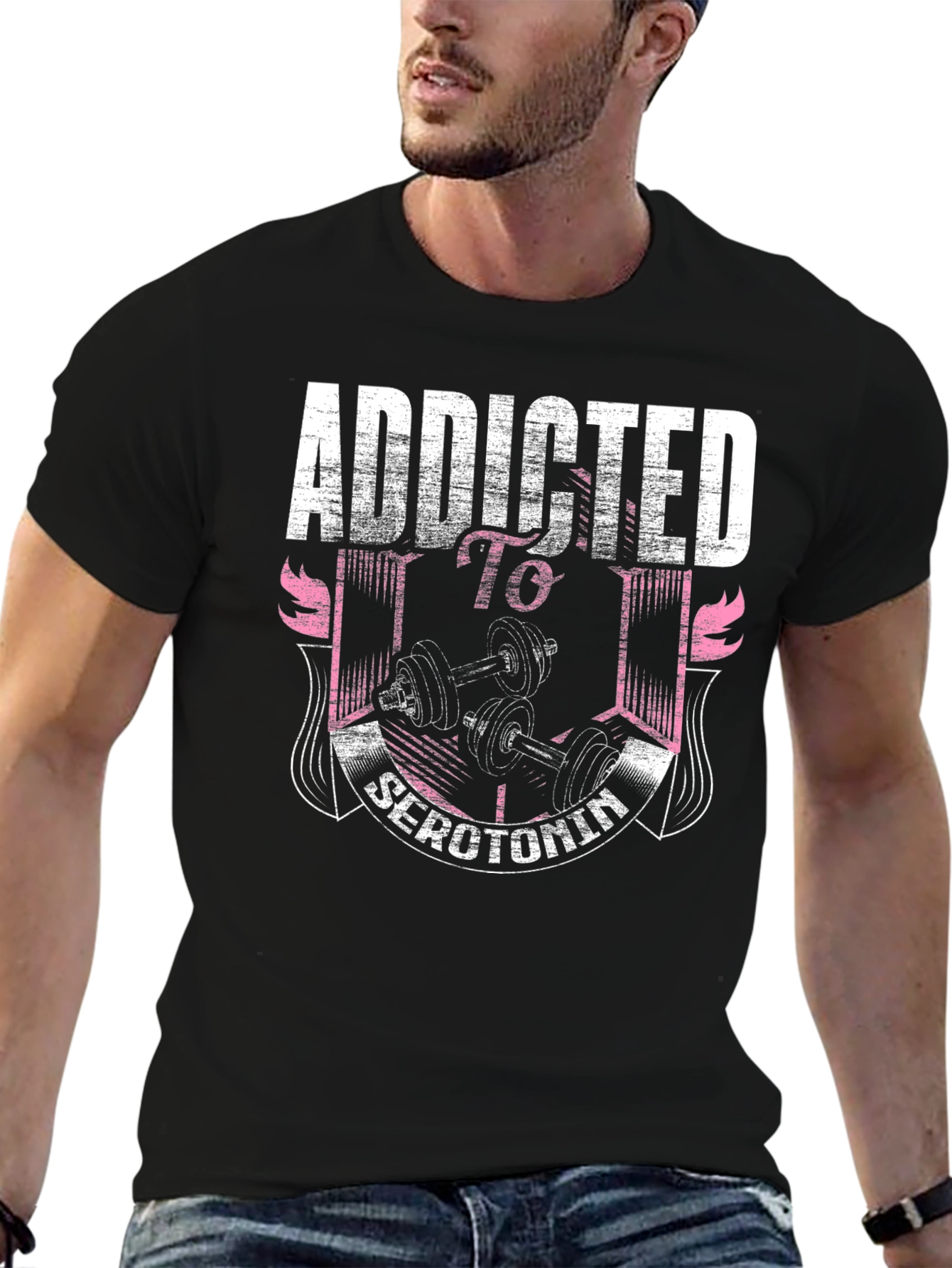 Camiseta Negra Adicto a la Serotonina