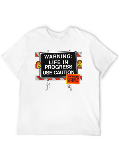 Camiseta Negra: ¡Precaución Vida en Progreso!
