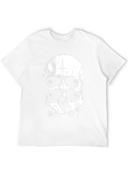 Camiseta Negra con Calavera Invertida