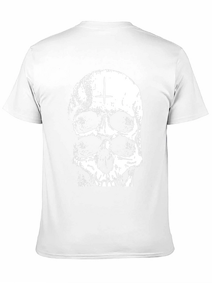 Camiseta Negra con Calavera Invertida