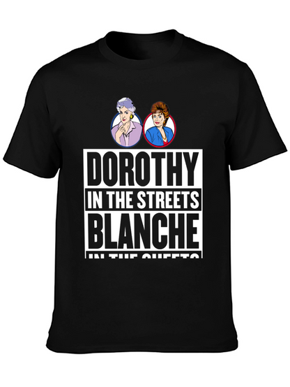 Camiseta Negra Golden Girls: Dorothy & Blanche