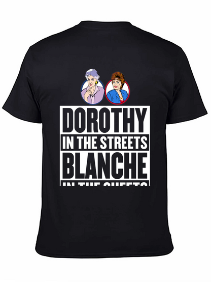 Camiseta Negra Golden Girls: Dorothy & Blanche