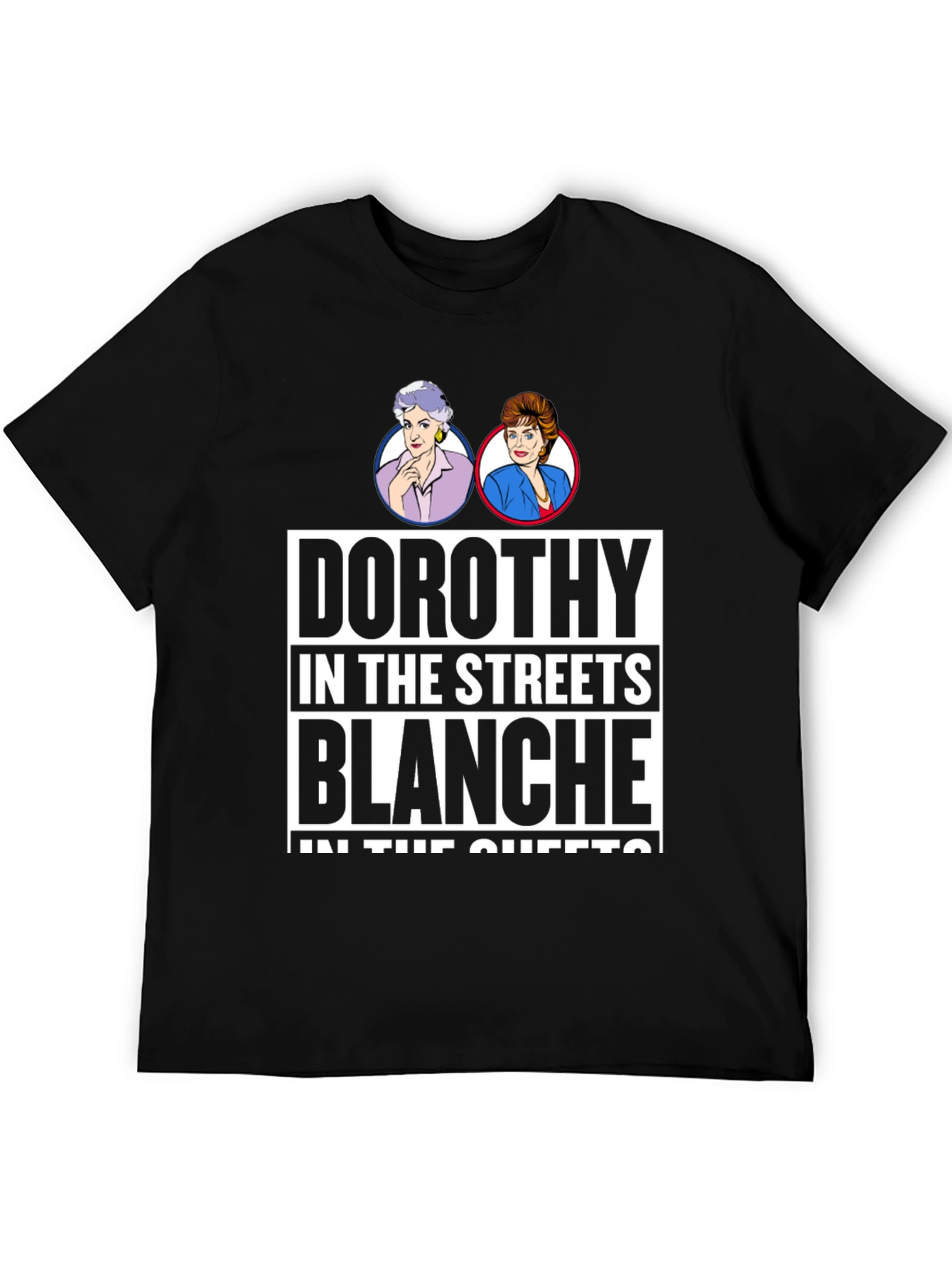 Camiseta Negra Golden Girls: Dorothy & Blanche
