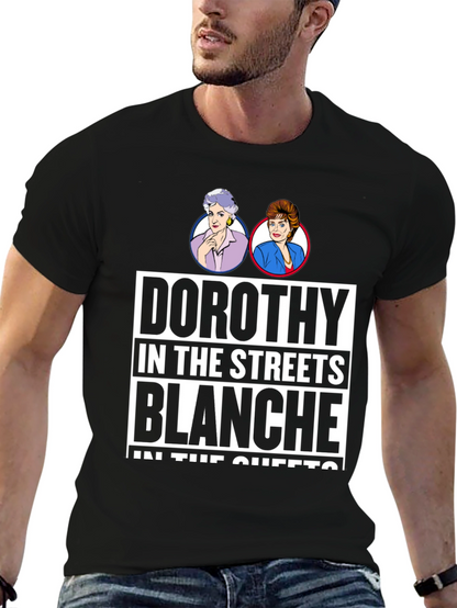 Camiseta Negra Golden Girls: Dorothy & Blanche