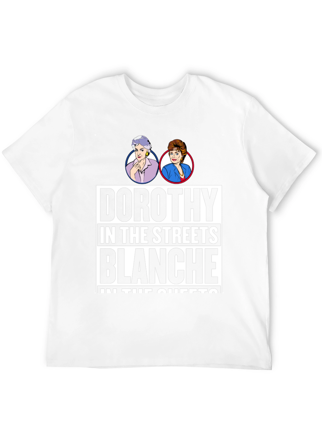 Camiseta Negra Golden Girls: Dorothy & Blanche