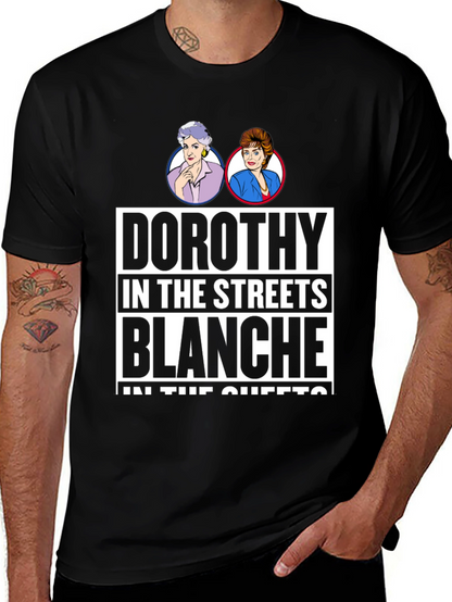 Camiseta Negra Golden Girls: Dorothy & Blanche