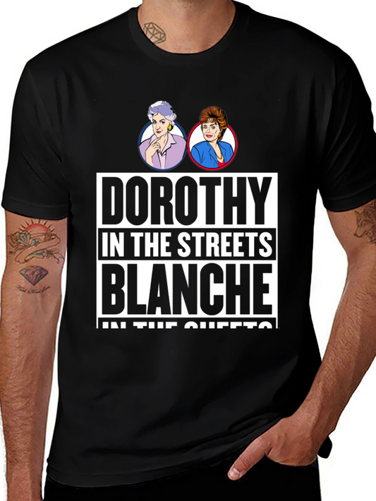 Camiseta Negra Golden Girls: Dorothy & Blanche