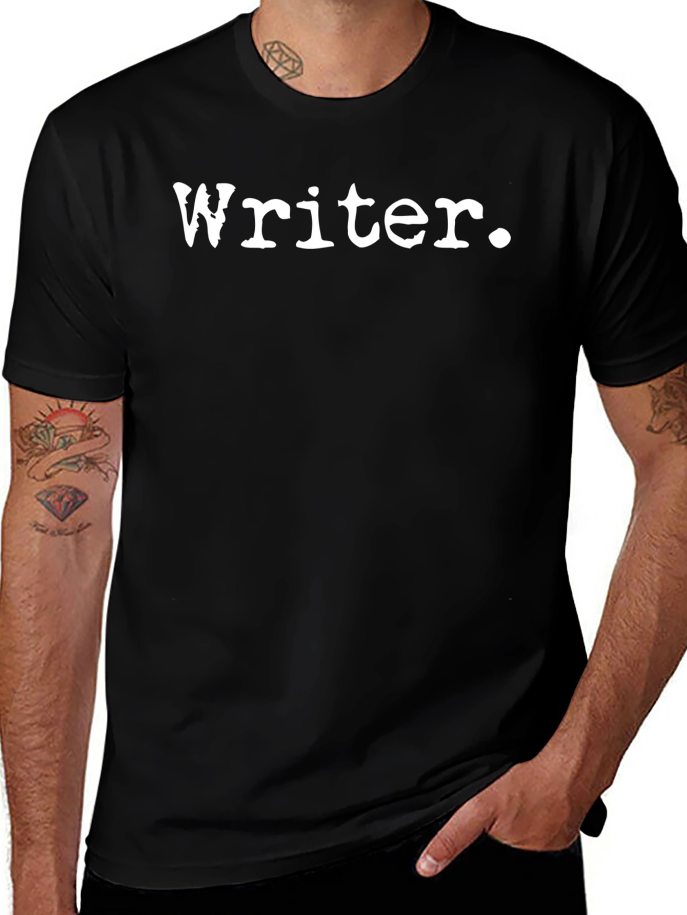 Camiseta Negra Writer para Escritores Creativos