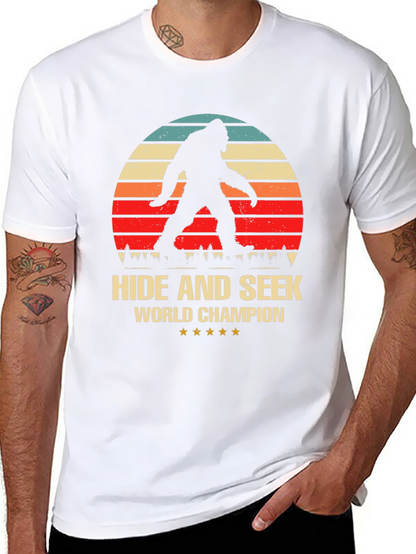 Camiseta Negra Sasquatch Campeón Escondite