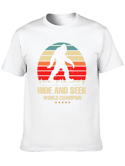 Camiseta Negra Sasquatch Campeón Escondite
