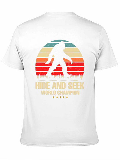 Camiseta Negra Sasquatch Campeón Escondite