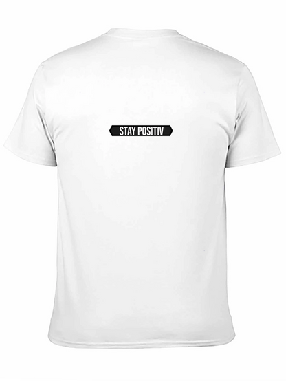 Camiseta Negra Hombre - Stay Positiv