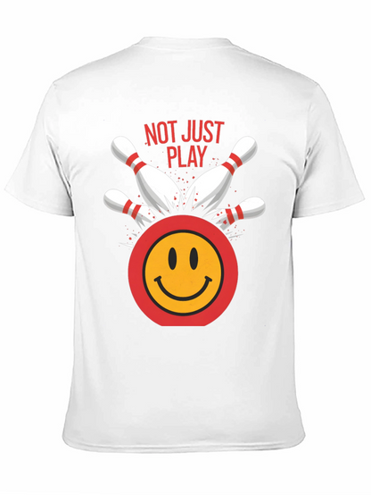 Camiseta Negra Bolos Sonriente