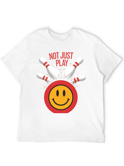 Camiseta Negra Bolos Sonriente