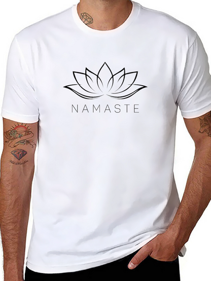 Camiseta Negra Namaste Flor de Loto