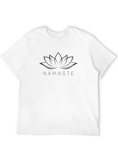 Camiseta Negra Namaste Flor de Loto