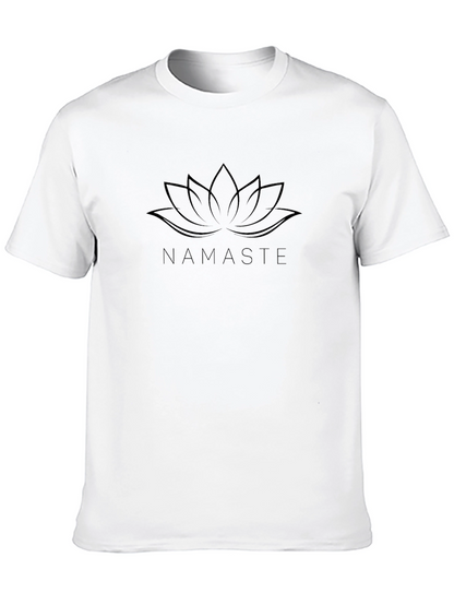 Camiseta Negra Namaste Flor de Loto