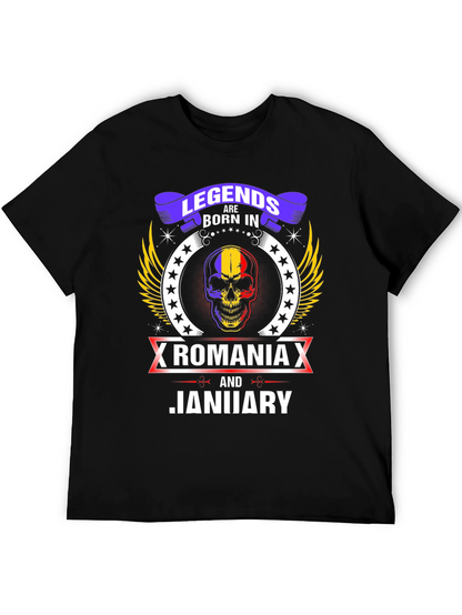 Camiseta Legends Born In Romania Enero