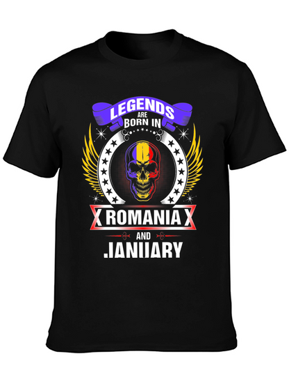 Camiseta Legends Born In Romania Enero