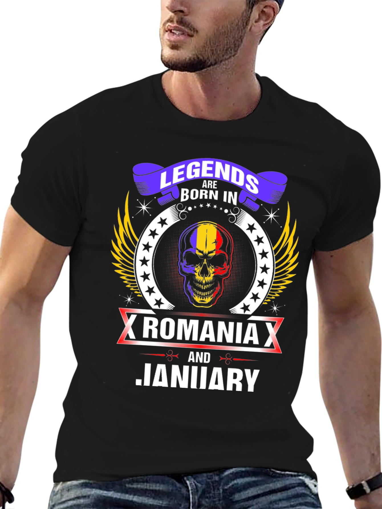 Camiseta Legends Born In Romania Enero