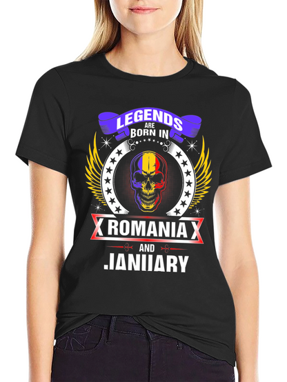 Camiseta Legends Born In Romania Enero