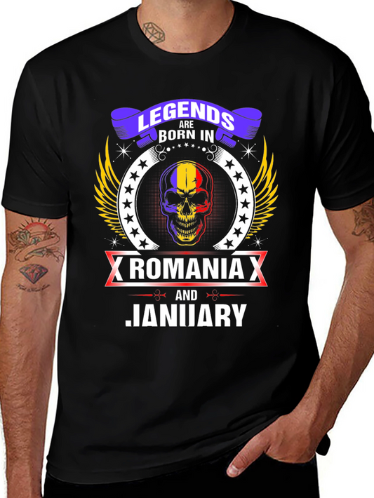Camiseta Legends Born In Romania Enero