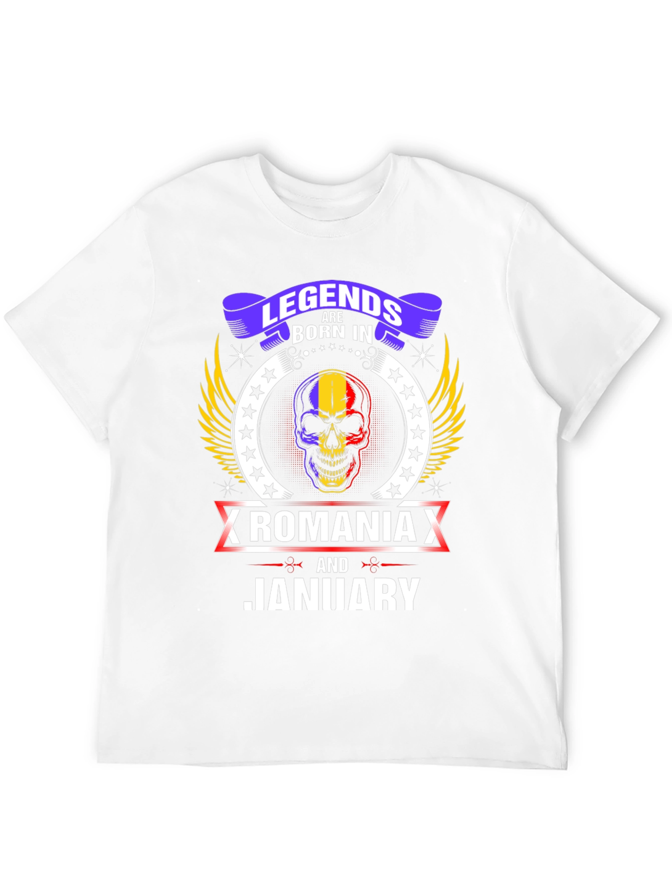 Camiseta Legends Born In Romania Enero