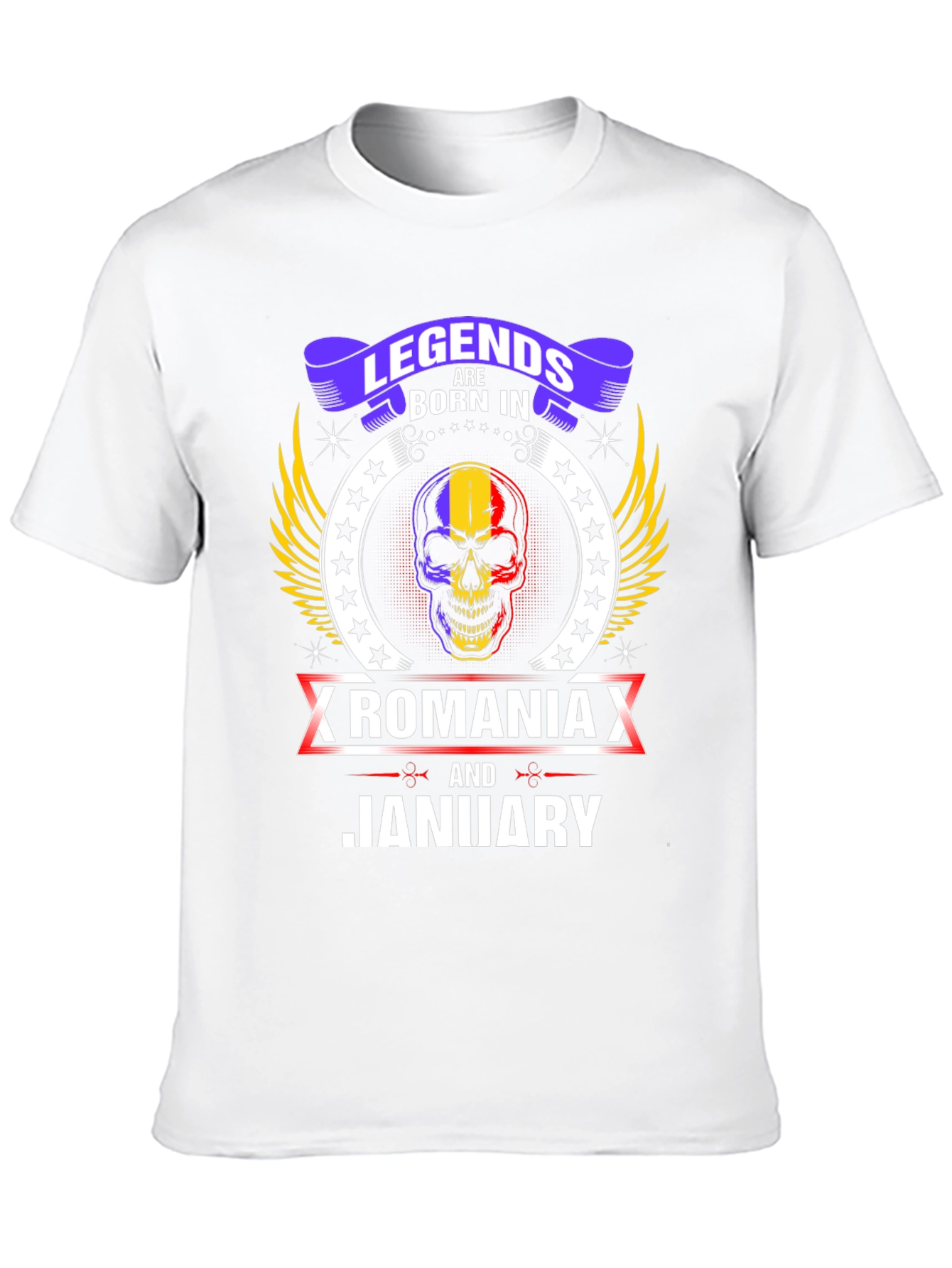 Camiseta Legends Born In Romania Enero