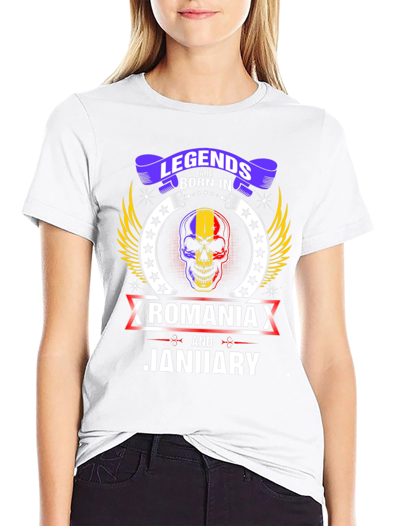 Camiseta Legends Born In Romania Enero