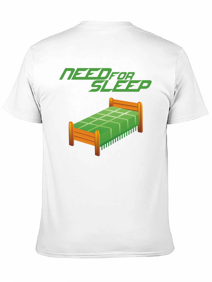 Camiseta Negra Need for Sleep Divertida