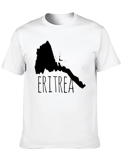 Camiseta Eritrea Mapa Negra Diseño Original