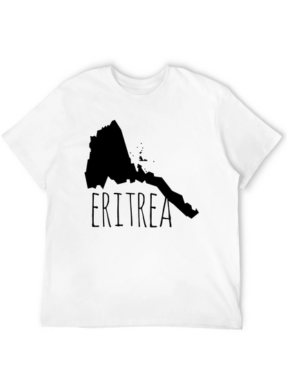 Camiseta Eritrea Mapa Negra Diseño Original