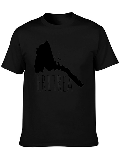 Camiseta Eritrea Mapa Negra Diseño Original