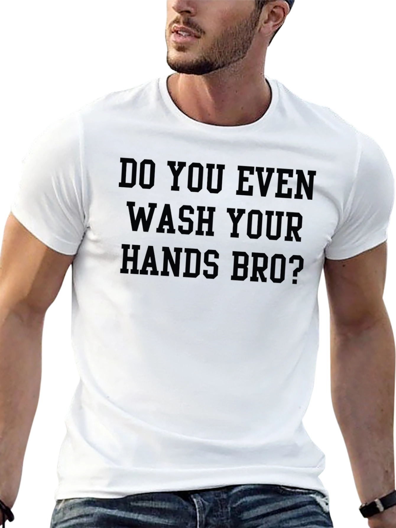 Camiseta Negra: ¿Te Lavas Las Manos Bro?