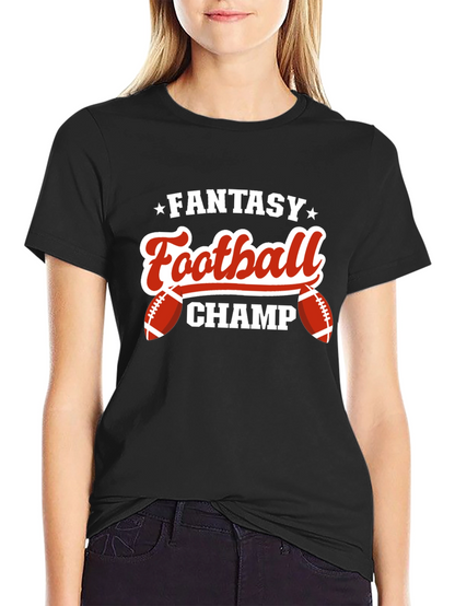 Camiseta Negra: ¡Campeón de Fútbol Fantasy!